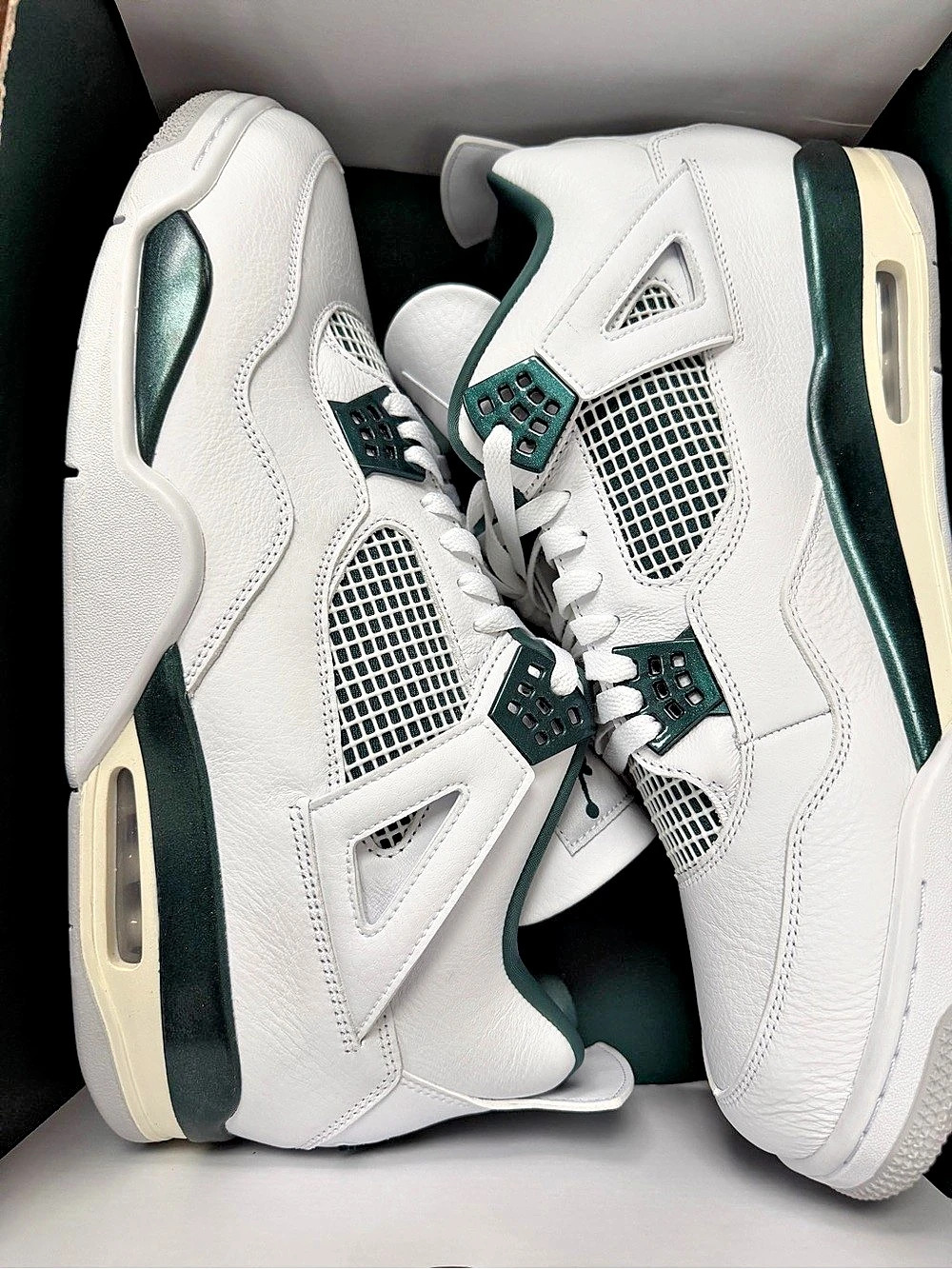 Jordan Air Jordan 4 Retro Oxidized Green Sneakers White & Green US 16
